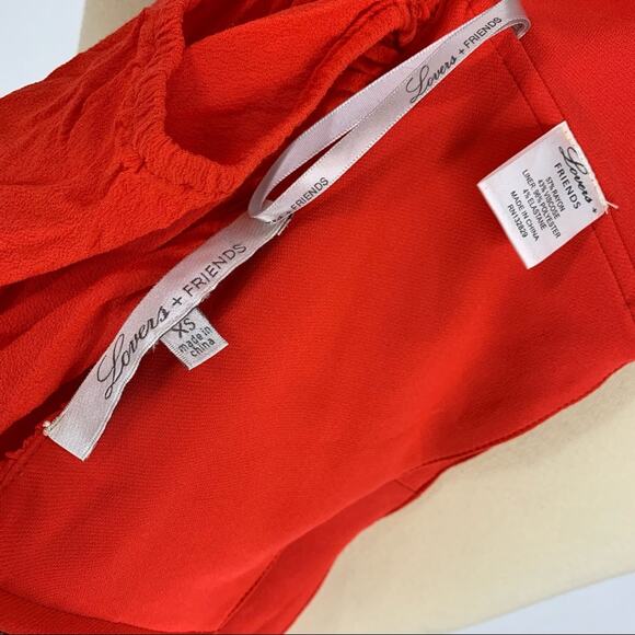Lovers + Friends Life’s A Beach Red Off The Shoulder Top Women's Size XS - Picture 5 of 9